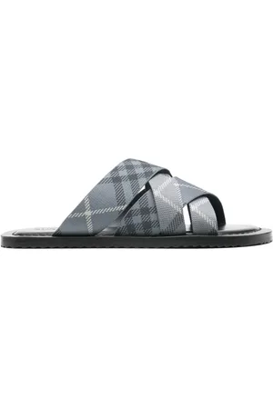 Burberry Claquettes à carreaux