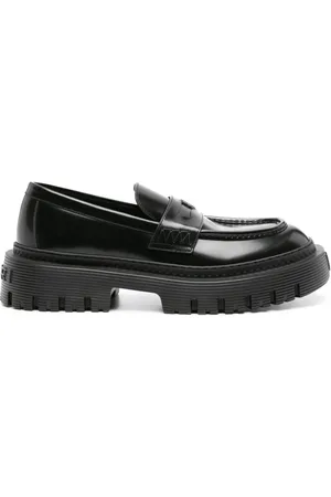 AMIRI Mocassins en cuir à plaque logo