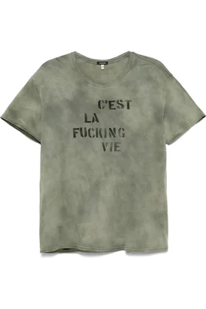 R13 T-shirt à imprimé graphique