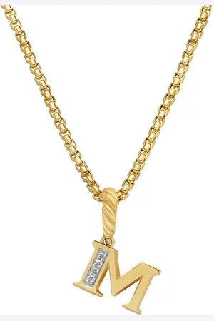 David Yurman Pendentif M en 18ct pavé de diamants