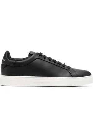 Emporio Armani Baskets lacées à logo imprimé