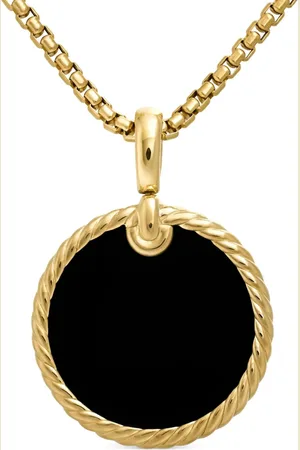 David Yurman Pendentif en or jaune 18ct DY Elements Disc (24 mm)