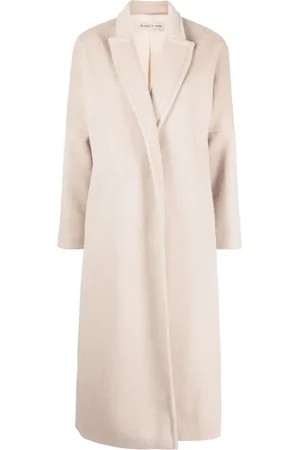 BLANCA Manteau long Calomeria à design en feutre