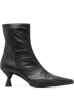 Marine Serre Bottines en cuir