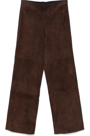 arma leder Pantalon en daim à coupe droite