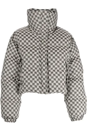 MISBHV Doudoune crop à motif monogrammé