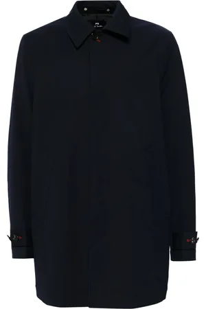 Paul Smith Manteau en coton mélangé à simple boutonnage