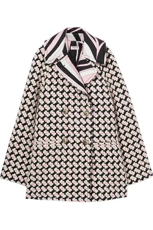 Puccini Manteau en tweed à imprimé Iride