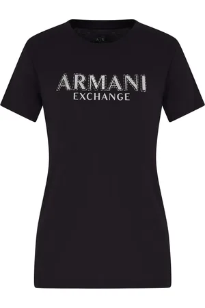 Armani Exchange T-shirt à logo strassé