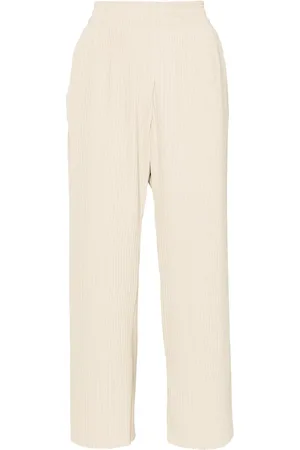 Max Mara Pantalon plissé à taille élastiquée