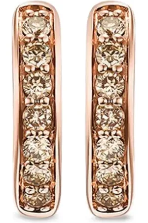 David Yurman Créoles Petite Pavé en rose 18ct pavées de diamants (12 mm)