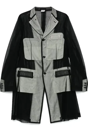 Comme des Garçons Manteau droit à simple boutonnage