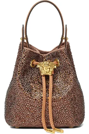 VERSACE Sac seau à ornements strassés
