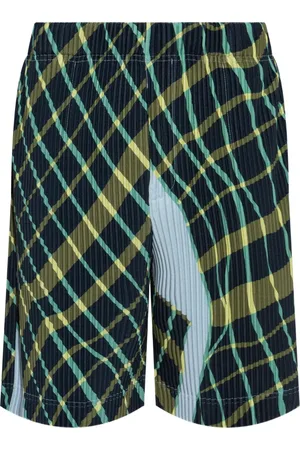 Issey Miyake Short Windswept Plaid