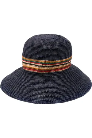 Paul Smith Chapeau en paille à bande contrastante