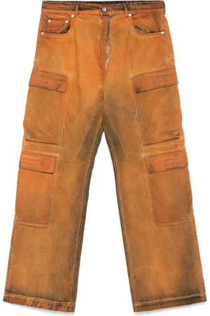 Rick Owens Jean Double à poches cargo