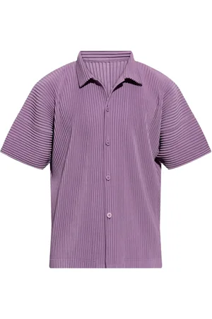 Issey Miyake Chemise à effet plissé