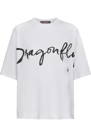 Elena Miro T-shirt brodé à imprimé Dragonfly