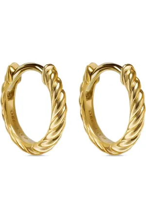 David Yurman Créoles Cable Micro en 18ct (10,7 mm)