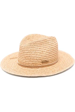 Borsalino Fédora en paille tressée