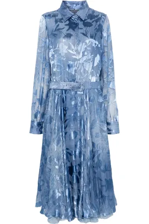 ERMANNO SCERVINO Robe mi-longue à fleurs en jacquard