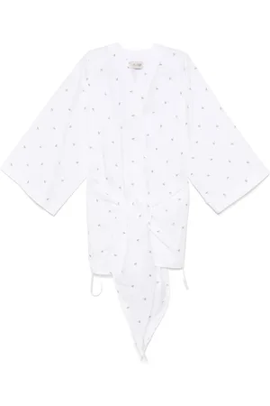 The Attico Robe courte à logo brodé