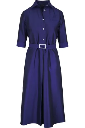 Kiton Robe en satin à coupe mi-longue