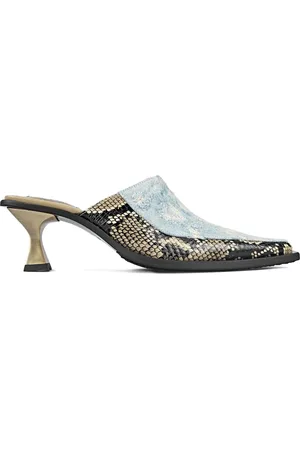 Eytys Mules en cuir à imprimé peau de serpent