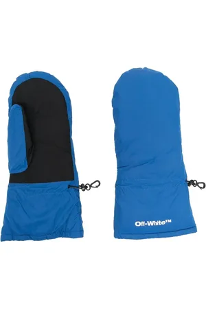 OFF-WHITE Mitaines matelassés à logo imprimé