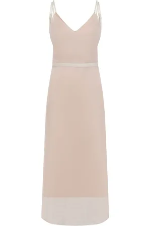 Carven Robe en soie à dos ouvert