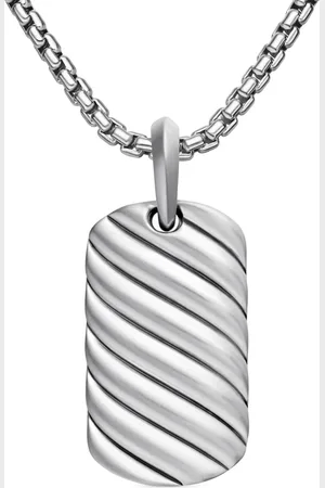 David Yurman étiquette Sculpted Cable en sterling (27 mm)