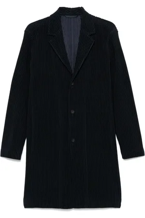 Issey Miyake Manteau à design plissé