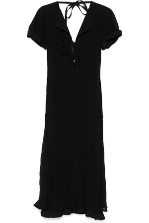 Jil Sander Robe longue à design superposé