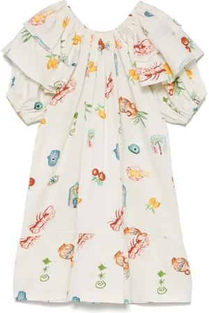 Le pandorine Robe imprimée à volants
