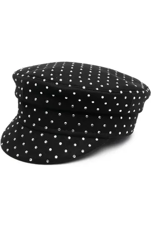 Ruslan Baginskiy Casquette gavroche en laine à ornements strassés