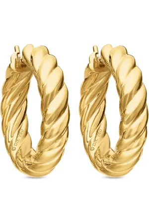David Yurman Créoles Sculpted Cable en 18ct (25,4 mm)