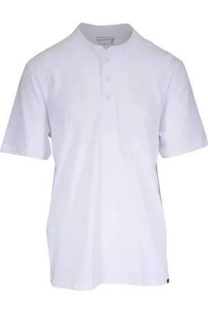 Faherty T-shirt en coton à col montant
