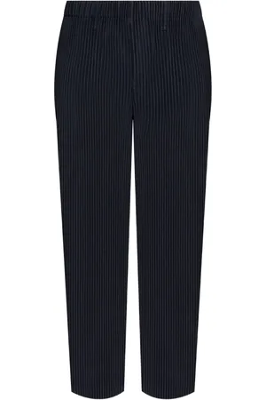 Issey Miyake Pantalon droit à design plissé