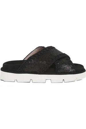 Mou Mules à sequins brodés