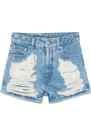 Maison Margiela Short en jean à effet usé