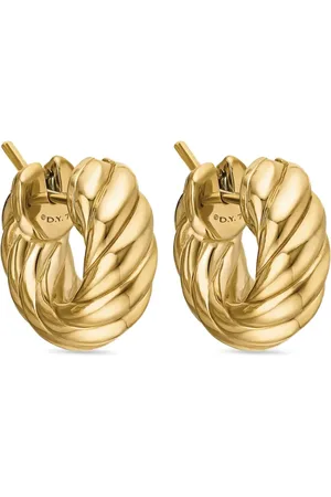 David Yurman Créoles Sculpted Cable en 18ct (14,4 mm)