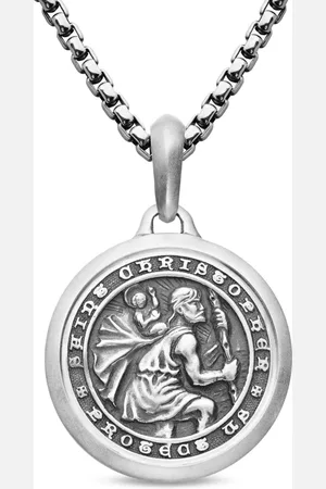 David Yurman Pendentif St. Christopher en sterling (34,5 mm)