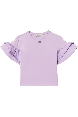 Twin-Set T-shirt à détails volantés