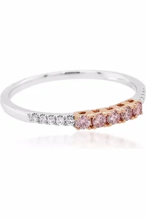 HYT Jewelry Bague de fiançailles Argyle Pink en or 18ct pavée de diamants