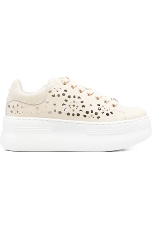 Cult Baskets en cuir à logo embossé