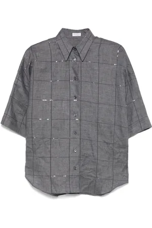 Brunello Cucinelli Chemise à carreaux