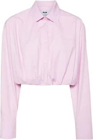 Msgm Chemise crop à ornements