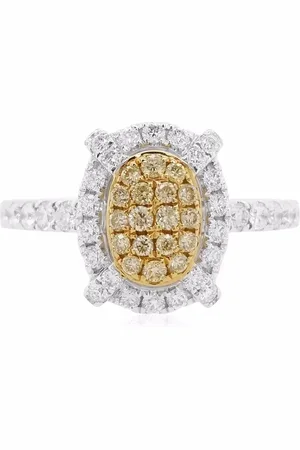 HYT Jewelry Bague en platine Sunshine Yellow Diamond