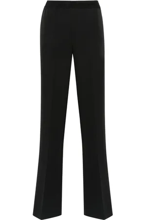 Ermanno Firenze Pantalon droit à taille à logo