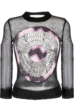 PONDER.ER Pull en maille ajourée à col rond